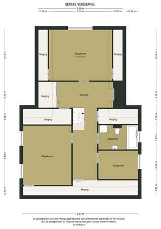 Floorplan - Veenmos 10, 3904 JV Veenendaal